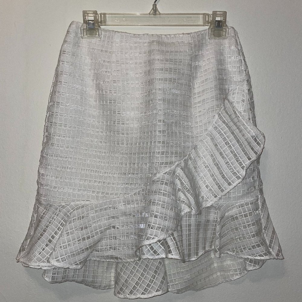 Elegant, Chiffon, White Skirt